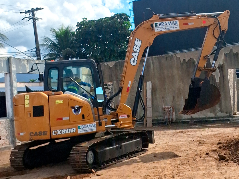 escavadeira 8t santos